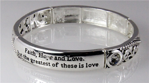 4030725 1 Corinthians 13 Faith Hope Love Stretch Bracelet Religious 4030725 1 Corinthians 13 Faith Hope Love Stretch Bracelet Religious Cross Chr