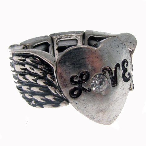 4030288 Love Stretch Ring Heart Christian Scripture Religious