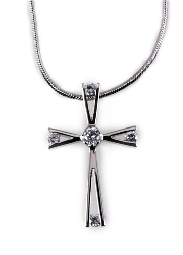 4031004 CZ Cross Necklace Christian Fashion High Quality Religious Inspirational