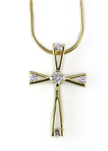 4031005 CZ Cross Necklace Christian Fashion High Quality Religious Inspirational