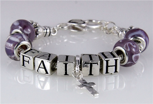 4031153 Pandora Style Faith Bead Beaded Bracelet Stackable Religious 