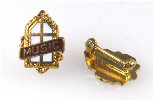 6030099 Gold Music Minister Church Lapel Pin Religious Church Ministry