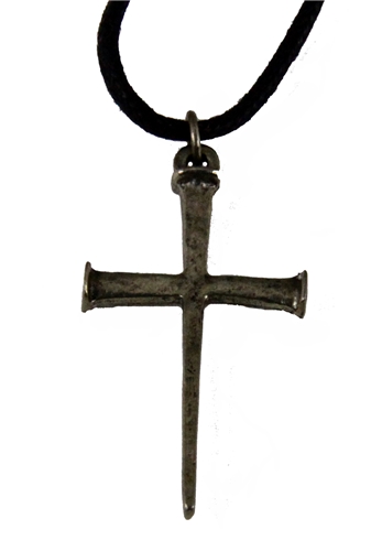 6030115Christian Nail Cross Necklace Crucifix Jesus Cross Suffering Symbol
