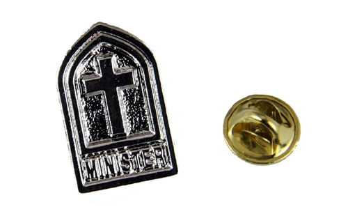 6030214 Minister Lapel Pin Tie Tack Brooch Church Cross Christian Ministry Pastor Clergy