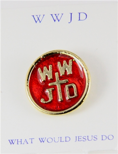 6030230 WWJD What Would Jesus Do Lapel Pin Brooch Tie Tack