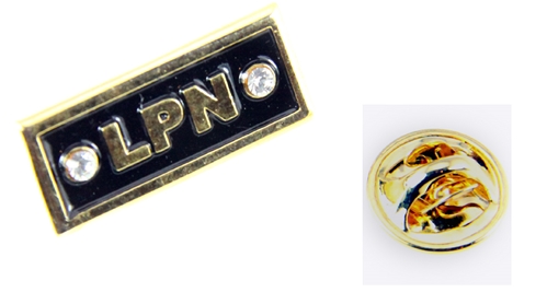 6030360 LPN Lapel Pin Nurse RN Tie Tack Brooch Collar Male or Female Licensed...