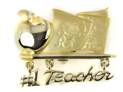 6030476 #1 Teacher Brooch Pin Teacher Appreciation Year End Gift Present
