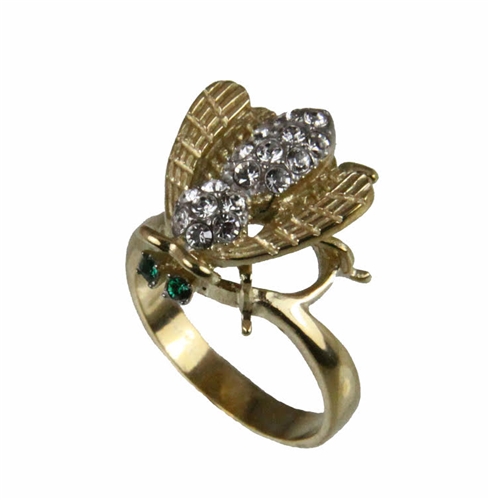 403 Gold Tone Stainless Steel Bumble Bee Ring