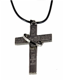 4030032 Matthew 22:37 Cross Necklace Love The Lord Your God Bible Scripture