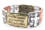 4030036 Christian Scripture Religious Bracelet Philippians 4:6-7