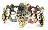 4030082a Faith Hope Love 1st Corinthians Stretch Bracelet Christian Scripture...