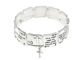 4030117 10 Ten Commandments Stretch Bracelets Thou Shalt Not Christian Bible Verse 