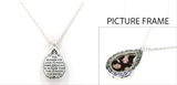 4030120 Picture Frame Locket Necklace Mother Teresa Verse Christian Scripture