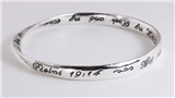 4030197 Psalm 19:14 Twisted Bangle Christian Scripture Religious Fashion Brac...