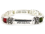 4030228 Christian Religious Scripture John 3:16 Bible Stretch Bracelet