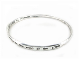 4030243 Zachariah 4:6 Twisted Bangle Christian Scripture Religious Bracelet