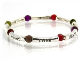 4030252 Religious Christian Bible Cross Jewelry Bracelet Love Peace Hope Trust