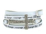 4030260 Religious Christian Bible Cross Jewelry Bracelet Revelation 21:4