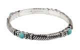 4030263 Designer Style Stretch Bracelet Antiqued Rope Design