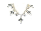 4030264 Religious Christian Bible Cross Jewelry Bracelet John 3:16 Charms