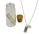 4030276 Message in a Bottle Faith Necklace and Gift Card Friend Encouragement