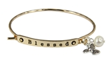 4030280 Blessed Petite Bangle Style Bracelet Encouragement Inspirational Gift