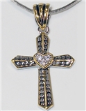 4030291 Cross Neckace Christian Scripture Religious Jewelry