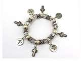 4030296 Christian Scripture Religious Bracelet Charms Holy Bible Crosses Cross