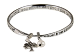 4030333 Matthew 7:18 Tree of Life Twisted Bangle Scripture Verse Family 