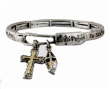 4030343 The Lord's Prayer Stretch Bracelet Our Father Who Art in Heaven Religious 