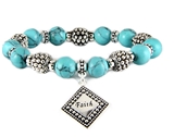 4030349 Faith Charm Stretch Bracelet Beaded Fashion High Quality