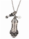 4030351 Old Fashioned Spoon Style BLESSED Necklace with Charms Ornate Inspirational Gift