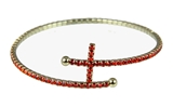 4030370 Rhinestone Cross Bracelet Flexible Petite Stacking Stackable Christian