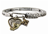 4030431 MOM Blessing Stretch Bracelet Heart Charm Mothers day Gift