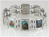 4030457 Christian Saints Icons Holy Religious Stretch Bracelet