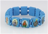 4030464 Wood Holy Saints and Icons Christian Jesus Christ Stretch Bracelet Ca...