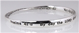 4030466 Psalm 42:8 Christian Scripture Bangle Bracelet By Day The Lord Direct...