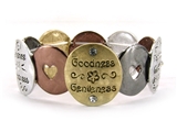 4030496 Christian Fruits of the Spirit Stretch Bracelet Bible Religious