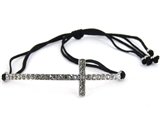 4030501 Petite Pull Tab Sideways Cross Bracelet Christian Side Ways Fashion J...