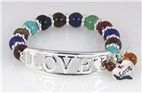 4030509 Love Beaded Stretch Bracelet Christian Scripture Jesus Bible Religious