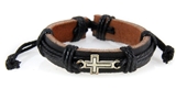 4030532 Cross Leather Bracelet Christian Inspirational Scripture Jesus Bible ...