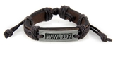 4030534 WWJD What Would Jesus Do Leather Bracelet Christian Scripture Jesus I...