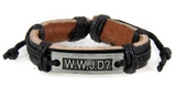 4030535 WWJD What Would Jesus Do Leather Bracelet Christian Scripture Jesus I...