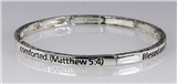 4030550 Petite Matthew 5:4 Christian Stretch Bracelet Jesus Religious Christ ...