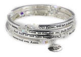 4030561 The Lord's Prayer Christian Stretch Bracelet Jesus Religious Christ B...