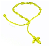 4030567 Set of 3 Bright Yellow Decenario Pulseras Knotted Thread Cross Bracelet Hip Ho...