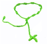 4030569 Set of 3 Bright Green Decenario Pulseras Knotted Thread Cross Bracelet Hip Hop...