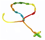 4030570 Set of 3 Rainbow Decenario Pulseras Knotted Thread Cross Bracelet Hip Hop Kany...