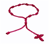 4030571 Set of 3 Magenta Decenario Pulseras Knotted Thread Cross Bracelet Hip Hop Kany...