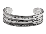 4030584  Serenity Prayer Cuff Bracelet AA 12 Step God Grant Me Prayer 